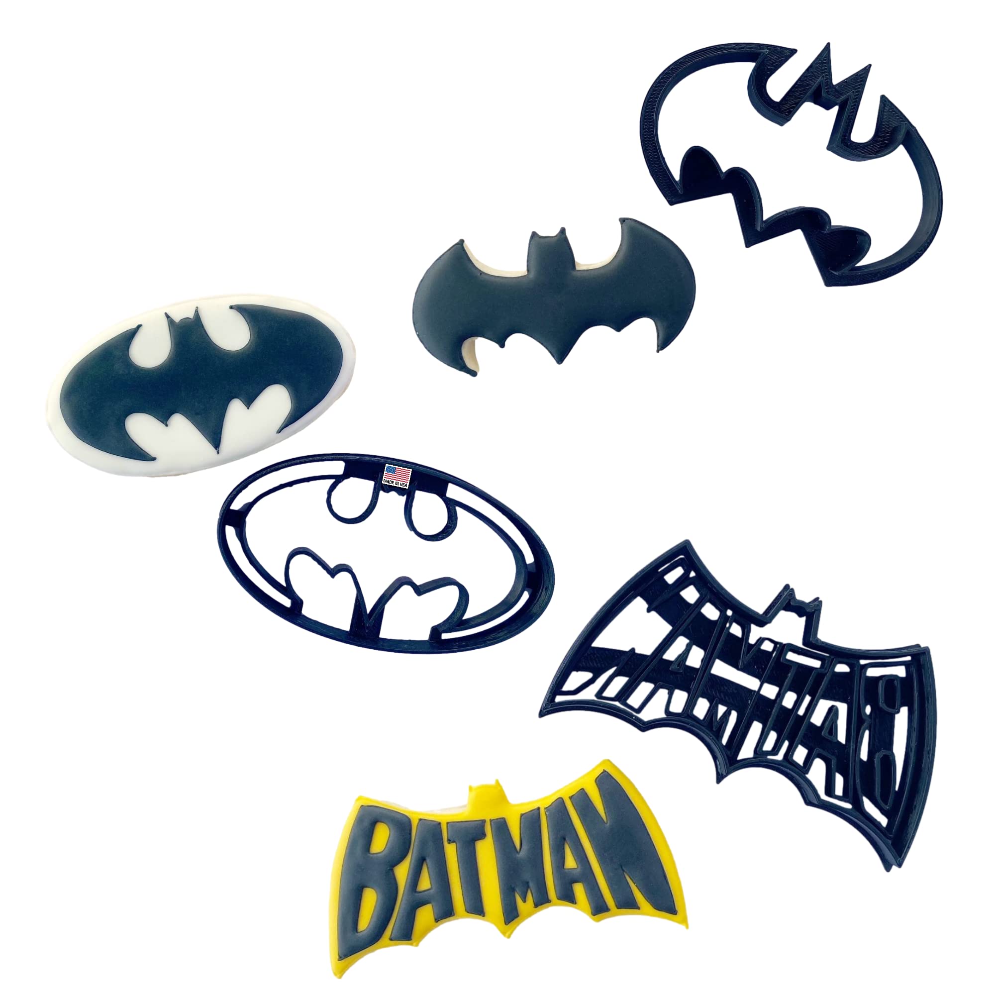 Amazon | SUPERHERO COOKIE CUTTERS バットマンがテーマのロゴ、バット